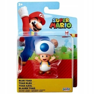 Super Mario - Super Mario: Figurine Blue Toad a Block (40313)