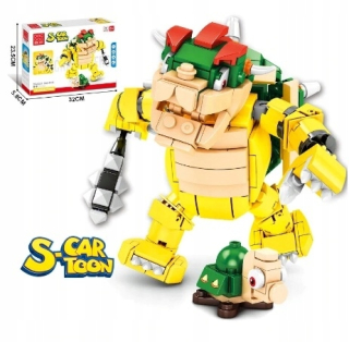 Super Mario - Super Mario Led_ King Bowser Klots _330PCs wypl24