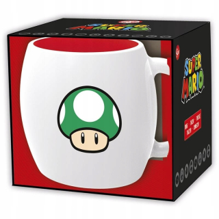 Super Mario - Super Mario - keramický hrnček 380ml (biely)