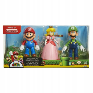 Super Mario - Super Mario Mushroom Kráľovstvo 3 figúrky
