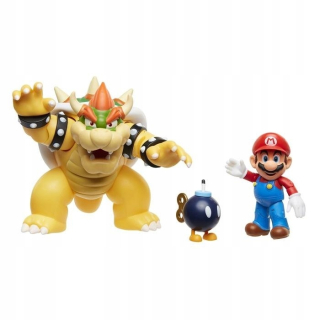 Super Mario - Super Mario set Lava Battle Bowser Diorama