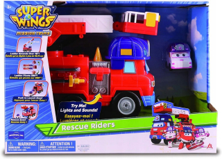 SUPER WINGS - Super Wings Fire Brigade Rescue Riders + Zoey