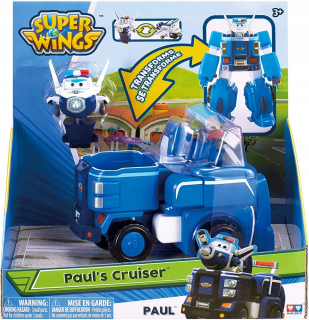SUPER WINGS - Super Wings Transformné Pauls Cruiser 18 cm.