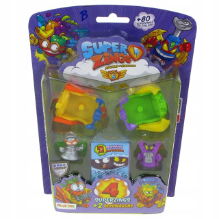 SUPER ZINGS - Super Zings: 4 figúrky a dva aerobs: SET B
