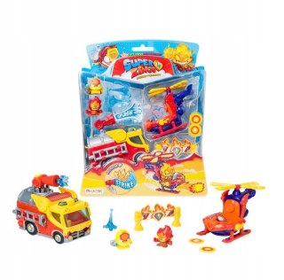 SUPER ZINGS - Super Zings Fire Strike Fire Truck + Helicopter