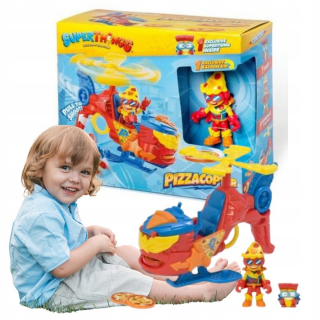 Super Zings Superthings Pizzacopter Vozidlo Figurky Kazoom Kid Slicey