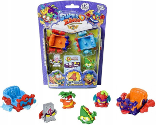 SUPER ZINGS - Superzings Series 5 Aerwagon 2 Vozidlá + 4 čísla
