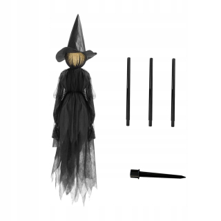 Halloweenske dekorácie žiariace čarodejnice s