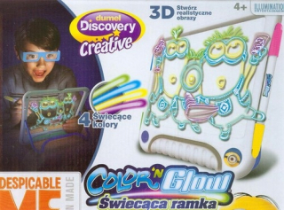 Mimoni - Žiariaci 3D 3D dizajnový rám