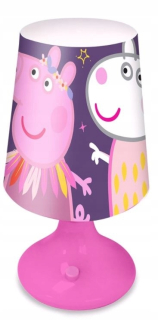 Pepa Pig - Peppa prasacia nočná lampa na stole pre deti