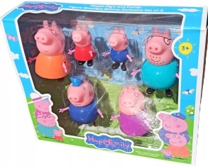 Pepa Pig - Čerpadlo Peppa Set Obrázok Rodina 6 ks Pink