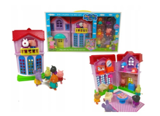 Pepa Pig - Pepa Pepa Chata oddelená 6 obrázkov + príslušenstvo