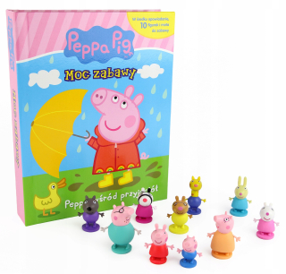 Pepa Pig - Figurines PEPPA ošípaných 10 + kniha + figúrky Mata