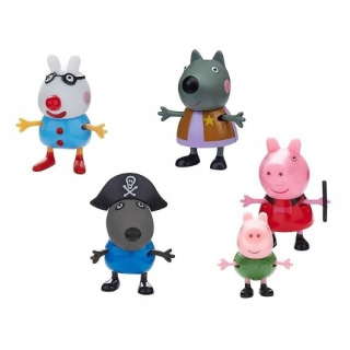 Pepa Pig - Peppa prasa tvár figúrka Peppy 5 figúrky