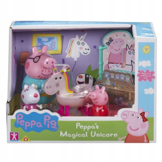 Pepa Pig - Peppa prasa - Magic Unicorn 3 Figurs