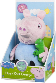 Pepa Pig - Peppa Peppa Makster 30cm George uvoľňuje zvuky