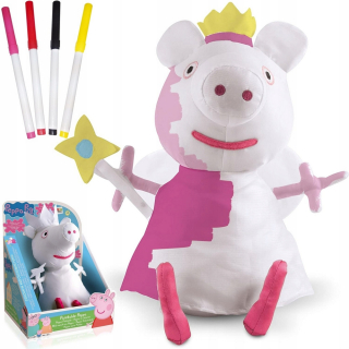 Pepa Pig - Peppa ošípané maskot na sfarbenie s perámi
