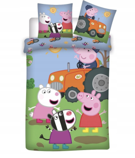 Pepa Pig - Peppa ošípaná bavlna 102 100 × 135 cm