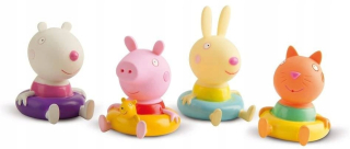Pepa Pig - Peppa potrubná kúpeľňa hračka 4 peppa figúrky