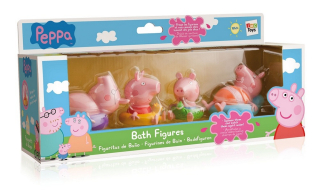 Pepa Pig - Peppa Pig: Sada 4 figúrky kúpeľa