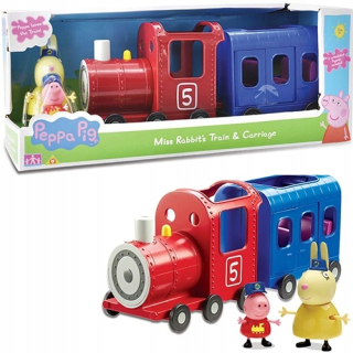 Pepa Pig - Peppa Pig Train Lady Rabbit s vagónom
