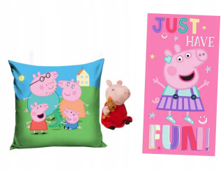 Pepa Pig - Peppa ošípané vankúš uterák maskot hovorí