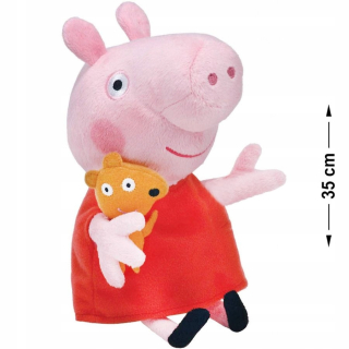 Pepa Pig - Peppa prasa s priateľom, maskot, 35 cm