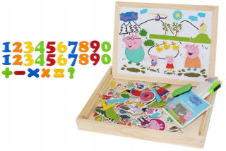 Pepa Pig - Peppa prasa magnetické kriedy + magnety