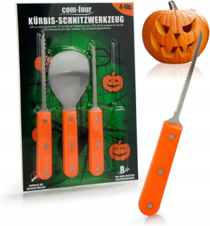 DOPLNKY NA VYrezávanie TEKVICE 4-DIELNA SÚPRAVA HALLOWEEN