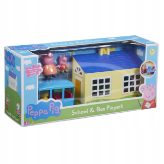 Pepa Pig - TM hračky čerpadlo peppa, školský set + autobus