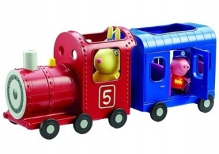 Pepa Pig - TM Hračky PAG PEPPA vlak s vagónom 2 figurk