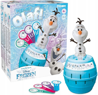Elsa Frozen - Objemy hra Barrel Olafa Mrazená Land Ice Pop Up Up