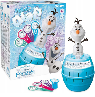 Elsa Frozen - Tomy hra Mrazená krajina ľadu pop Up Barrel Olaf