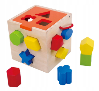 TOOKY TOY Drevený tvarový triedič Kocky Edukac