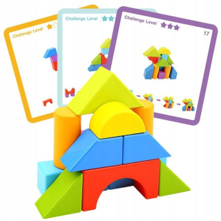 TOOKY TOY Hra Drevené bloky Blok hra