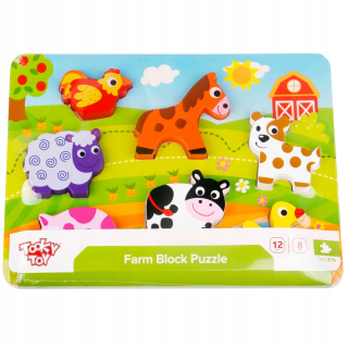 TOOKY TOY Hrubé Puzzle Farma