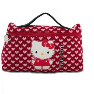 HELLO KITTY Bag červená kabelka v srdci Ahoj Hello Kitty 23 cm