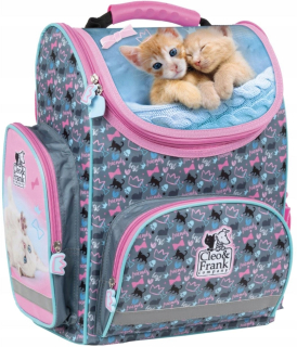 Aktovka školská taška - Satchel pre dievčatá Cleo a Frank Cat Mačky
