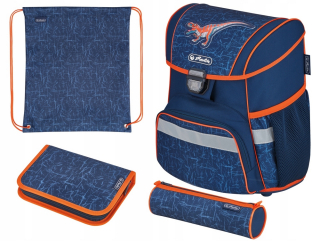 Školský batoh Herlitz Loop Plus Dinomania - komplet