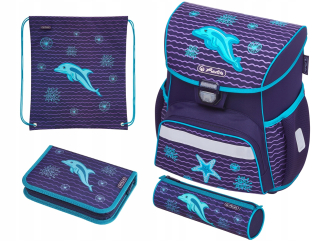 Herlitz Loop Plus Dolphin školský batoh - komplet