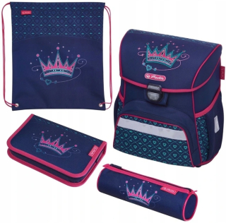 Aktovka školská taška - Tornister Herlitz Loop Plus ceruzka Case Crown Sack
