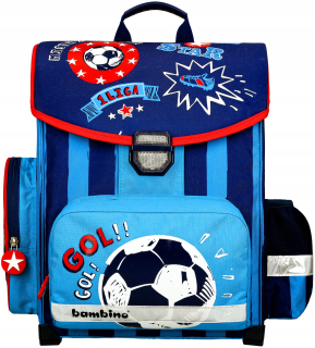 Aktovka školská taška - Bambino 1kg Futbal 205743 puzdro Satchel