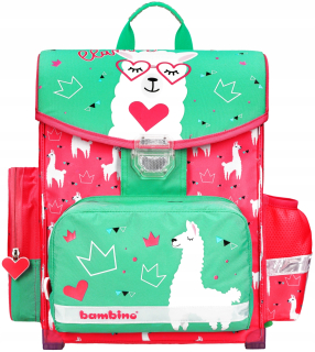 Aktovka školská taška - Bambino 1KG LAMA 205705 CHAPING SATCHEL