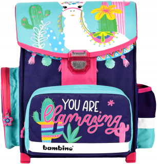 Aktovka školská taška - Bambino 1kg Lama 629303 puzdra Satchel