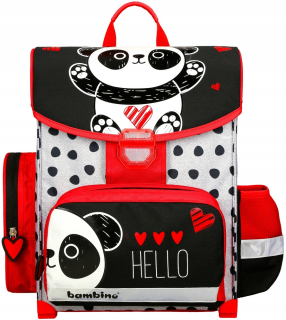 Aktovka školská taška - Bambino 1kg Panda 205712 BACK BAG