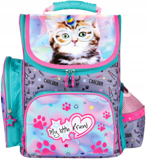 Aktovka školská taška - Satchel Cassette Bathpack Cat Unicorn 628382
