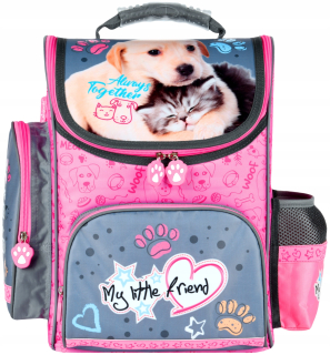 Aktovka školská taška - Satchel Cassette Bathpack Cat Dog Pes 628481