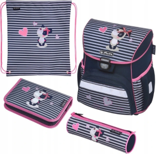 Aktovka školská taška - Tornister Loop Plus 4in1 Sweety Panda Panda