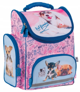 Aktovka školská taška - Satchel pes ceruzka ergonomický cink