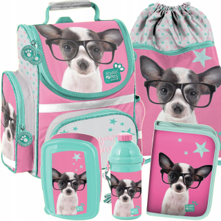 Aktovka školská taška - Satchel Des pre dievča set do školy